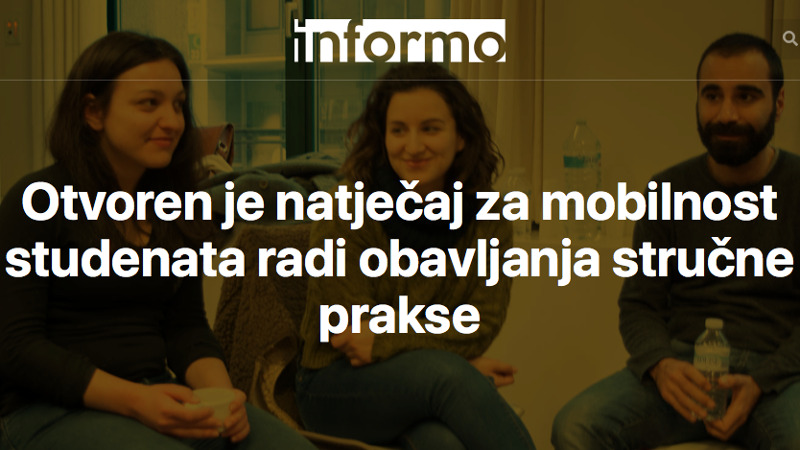 Ponuda programa stručne prakse Udruge...